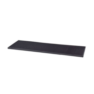 San Jamar KM1140B Rubber Bar Mat, Anti Slip & Grease Resistant, 3' x 3' x  1/2, Black